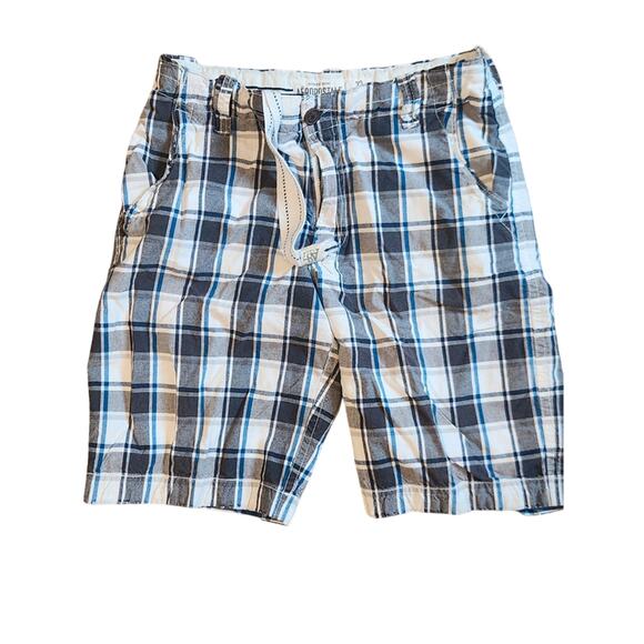 Aeropostale Mens Plaid Shorts Size 32 blue Y2K - Picture 1 of 3